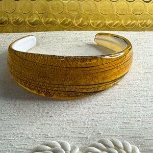 Amber glass vintage bracelet